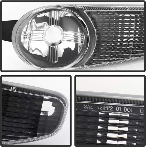 ACANII - For 2002-2006 GMC Sierra 1500 / Yukon Denali Model Black Housing Bumper Parking Lights Siganl Lamps Left+Right in Saudi Arabia