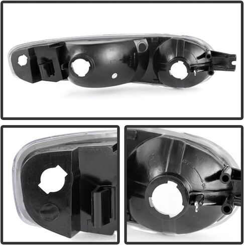ACANII - For 2002-2006 GMC Sierra 1500 / Yukon Denali Model Black Housing Bumper Parking Lights Siganl Lamps Left+Right in Saudi Arabia