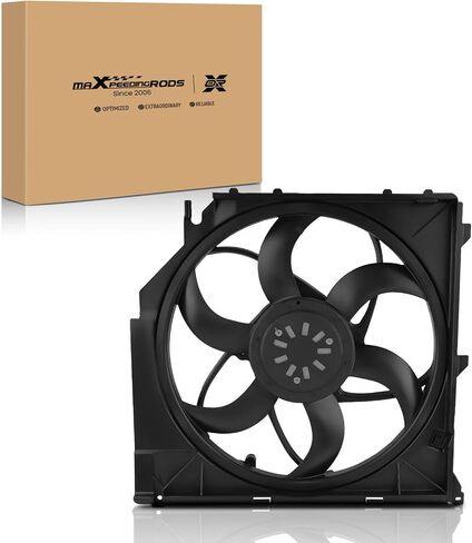 maXpeedingrods Engine Radiator Cooling Fan Assembly for BMW E83 X3 2.5L 3.0L 2004-2011, 17113452509 17113401056 BM3117100 in Saudi Arabia