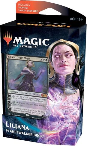 Magic: The Gathering Liliana Death Mage Planeswalker Deck | Core Set 2021 (M21) | 60 Card Starter Deck in Saudi Arabia