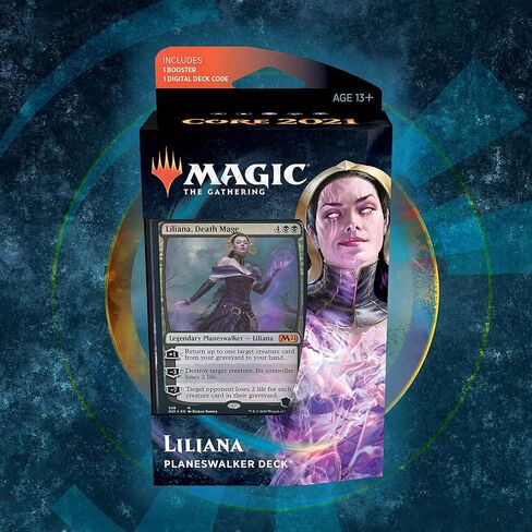 Magic: The Gathering Liliana Death Mage Planeswalker Deck | Core Set 2021 (M21) | 60 Card Starter Deck in Saudi Arabia