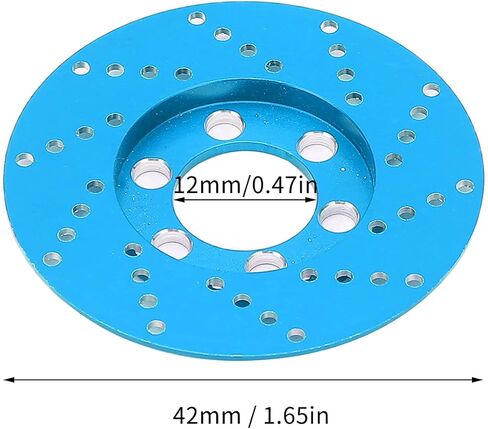 4pcs Aluminum Alloy RC Brake Disc Caliper Set for 2.2 Inch Wheel 1/10 RC Crawler Car (Blue) in Saudi Arabia
