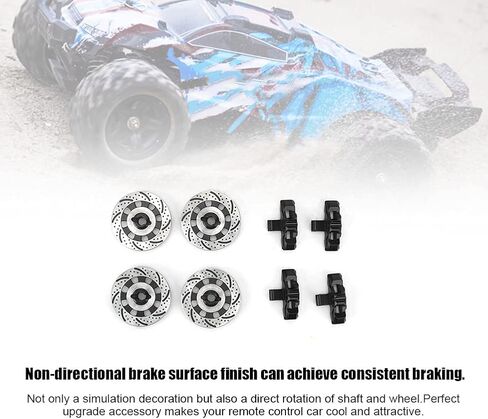 ترقية ملحق قرص الفرامل لسيارة سباق الصحراء غير المحدودة UDR 1/7 RC، طبقة خارجية للفرامل غير اتجاهية، سبيكة ألومنيوم خفيفة الوزن، للتركيب، 4 ألوان متاحة (أحمر) in Kuwait