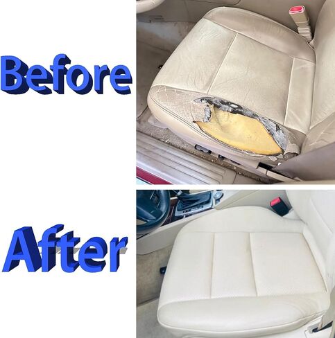 غطاء مقعد جلدي بديل من جانب السائق GXARTS باللون الأسود متوافق مع Mercedes Benz GLK250 350 2008 2009 2010 2011 2012 2013 2014 2015 in Saudi Arabia