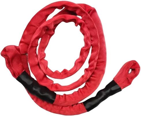 Red 2m*13mm 26500lbs/12Ton Synthetic Hug A Tree Winch Strap Rope With Protective Sleeve(Set1) in Saudi Arabia
