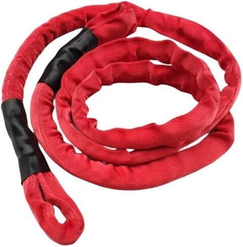 Red 2m*13mm 26500lbs/12Ton Synthetic Hug A Tree Winch Strap Rope With Protective Sleeve(Set1) in Saudi Arabia