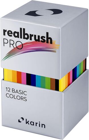 Karin Realbrush PRO Basic Colors - مجموعة مكونة من 12 فرشاة في علبة حصرية وقائية. in Saudi Arabia