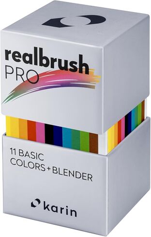 Karin Realbrush PRO Basic Colors - مجموعة مكونة من 12 فرشاة في علبة حصرية وقائية. in Saudi Arabia