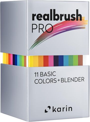 Karin Realbrush PRO Basic Colors - مجموعة مكونة من 12 فرشاة في علبة حصرية وقائية. in Saudi Arabia