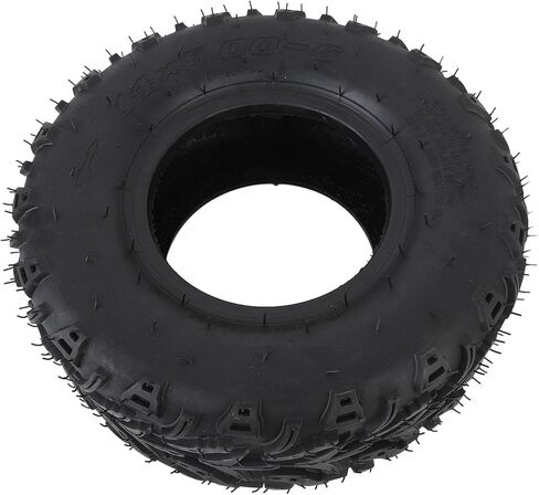 KIMISS 14x5.00-6 Tubeless Vacuum Tire for ATV, UTV & Cart, All Terrain Front Wheel with Rim, 6" Rubber Tire for Off Road Go Kart & Mini Bike in Saudi Arabia