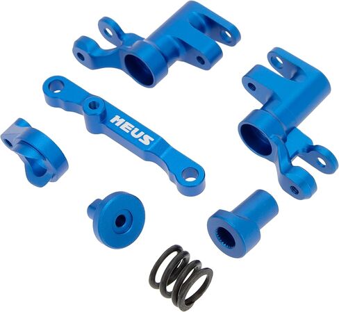 مجموعة رابط سحب مجموعة رافعة الجرس التوجيهية المصنوعة من الألومنيوم من MEUS RACING لـ Traxxas 1/16 Mini Maxx 2S 1/10 4WD Ford GT 4-TEC 2.0 3.0 RC ترقية السيارة (أزرق) in Kuwait