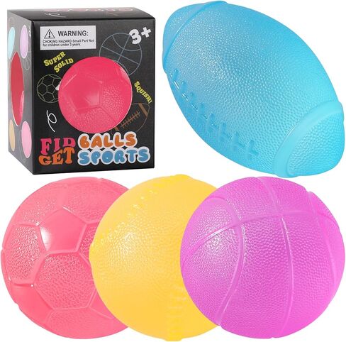 4Pack Fidget Toys Squishy Stress Cube, Stress Balls for Kids, Adults Squishies Anxiety Stress Relief, Ice Squishy Cube Sugar Balls, Sensory Toys for Kids with Autism, Fidgets for Classroom Prize in Kuwait