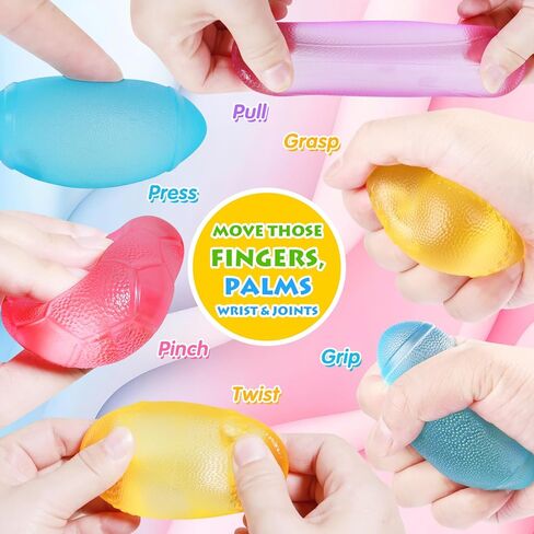 4Pack Fidget Toys Squishy Stress Cube, Stress Balls for Kids, Adults Squishies Anxiety Stress Relief, Ice Squishy Cube Sugar Balls, Sensory Toys for Kids with Autism, Fidgets for Classroom Prize in Kuwait