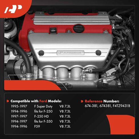 مشعب العادم الأيسر A-Premium مع مجموعة حشية متوافقة مع Ford F-250 F-350 F59 International Harvester 3400 3600 3700 3800 V8 7.3L Turbocharged in Saudi Arabia
