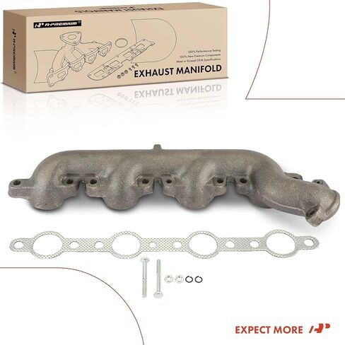 مشعب العادم الأيسر A-Premium مع مجموعة حشية متوافقة مع Ford F-250 F-350 F59 International Harvester 3400 3600 3700 3800 V8 7.3L Turbocharged in Saudi Arabia