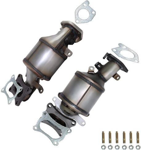Exhaust Pair of Manifold Compatible for 2009-2022 Honda Pilot 3.5L | EPA-Approved | Stainless Steel | Northeastern Exhaust | Free Gaskets and Bolts & Nuts Included | Direct-Fit in Saudi Arabia