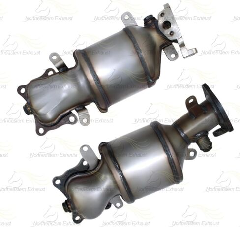 Exhaust Pair of Manifold Compatible for 2009-2022 Honda Pilot 3.5L | EPA-Approved | Stainless Steel | Northeastern Exhaust | Free Gaskets and Bolts & Nuts Included | Direct-Fit in Saudi Arabia