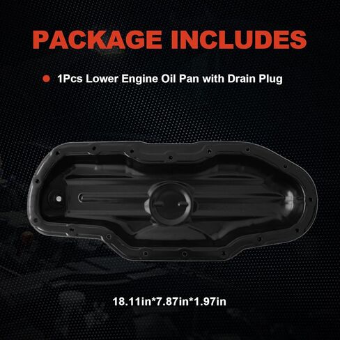 AUCERAMIC Lower Engine Oil Pan with Drain Plug Fit for Lexus GS300 2006, GS350 2007-2015, GS430 2006-2007, GS450h 2007-2014, GS460 2008-2011, IS250 2006-2015, IS350 2006-2015 V6 V8 RWD Only 1210231030 in Saudi Arabia
