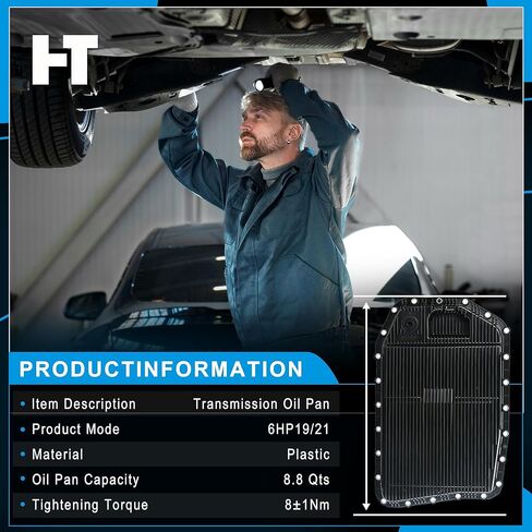 6HP19/21 Transmission Oil Pan(24152333907) – Compatible with BMW 128i 135i 323i 325i/xi 328i/xi 330i/xi 335i/xi 528i 525i 740i X1 X6 (E60 E71 E82 E83 E85 E88 E90 E53) in Saudi Arabia