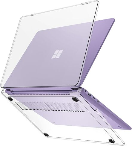 ProCase Protective Case for 13 Inch Surface Laptop 2025 Release, Hard Shell Transparent Cover with Durable and Lightweight Design -Crystal in Saudi Arabia