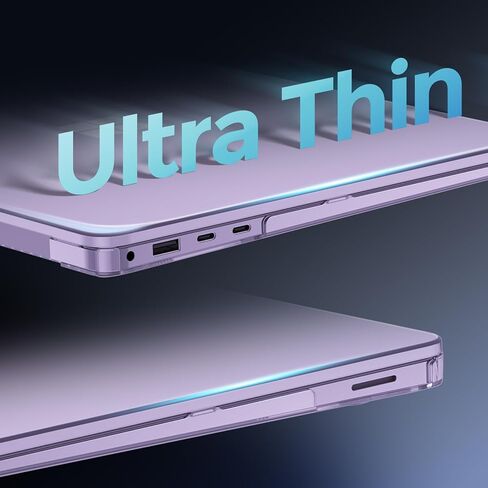 حافظة حماية ProCase لجهاز الكمبيوتر المحمول Surface 13 بوصة إصدار 2025، غطاء صلب شفاف بتصميم متين وخفيف الوزن - كريستال in Kuwait