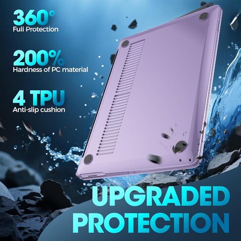 حافظة حماية ProCase لجهاز الكمبيوتر المحمول Surface 13 بوصة إصدار 2025، غطاء صلب شفاف بتصميم متين وخفيف الوزن - كريستال in Kuwait