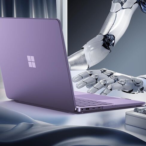 حافظة حماية ProCase لجهاز الكمبيوتر المحمول Surface 13 بوصة إصدار 2025، غطاء صلب شفاف بتصميم متين وخفيف الوزن - كريستال in Kuwait