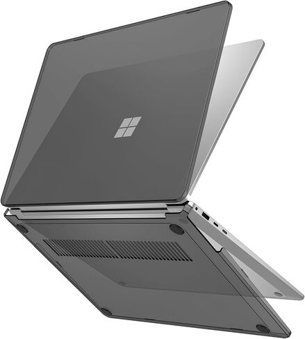 حافظة حماية ProCase لجهاز الكمبيوتر المحمول Surface 13 بوصة إصدار 2025، غطاء صلب شفاف بتصميم متين وخفيف الوزن - كريستال in Kuwait