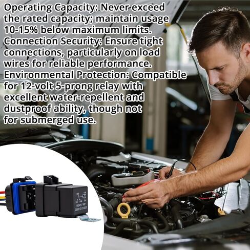 10 قطعة 12VDC 40Amp مقاوم للماء مرحل السيارة، 5 دبوس SPDT مع ضفيرة in Kuwait