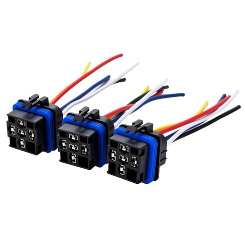 10 قطعة 12VDC 40Amp مقاوم للماء مرحل السيارة، 5 دبوس SPDT مع ضفيرة in Kuwait