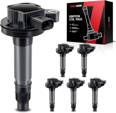 Torchbeam UF553 ملف الإشعال 6 حزمة، متوافق مع Explorer، F-150، Edge، Taurus، Taurus X، Sable، Fusion، MKX، MKZ، MKT، CX-9 in Saudi Arabia