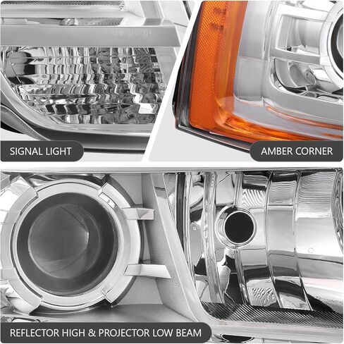 DNA MOTORING OE Style Front Right Projector Headlight Compatible With 15-17 Ford Expedition, OEM-HL-0314-R in Saudi Arabia