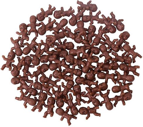 Plastic Babies for Baby Shower Game, 60PCS Tiny Mini Babies Figurines Small King Cake Baby Bulk for Ice Cube My Water Broke in Kuwait