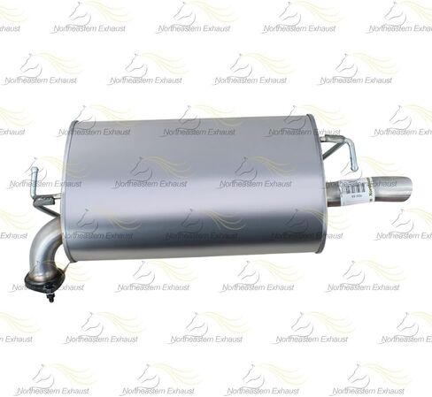 Exhaust Rear Muffler Compatible for 1997-2001 Toyota Camry 3.0L | Stainless Steel | Northeastern Exhaust Free Gasket, Hanger and Bolts, and Nuts Included in Saudi Arabia
