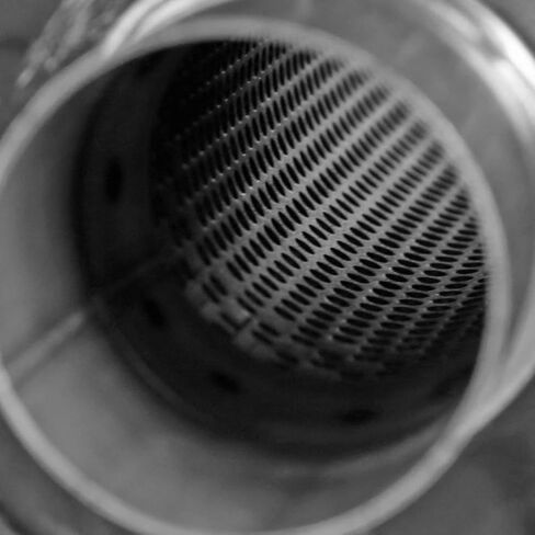 Carpartsinnovate Fits 4" Slant Round Tip 2.5" Inlet JDM N1 Exhaust Muffler+ Silencer in Kuwait