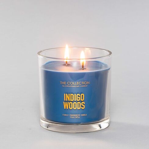 تشيزبيك باي كاندل - شمعة معطرة بفتيلين من ذا كوليكشن TA35215، تين الارز الازرق، ديكور منزلي in Kuwait