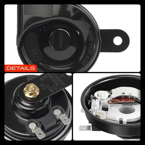 A-Premium Snail Horn Compatible with Mitsubishi Outlander PHEV Sport, Mirage G4, Lancer, Eclipse Cross, Galant, Endeavor, i-MiEV, 3000GT, ASX, Cordia, Diamante, Expo LRV, Grandis, L200, Lancer, Precis in Saudi Arabia