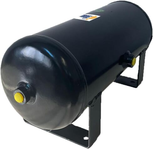 Torque 2 Gallon (8L) Capacity Air Tank, 3 Port Air Tank for Air Suspension Air Ride Bag Compressor and Truck Train Horns (TRAT58016503) in Saudi Arabia
