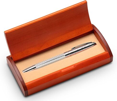 Executive Gift Shoppe | Diamond Cut Personalized Ballpoint Pen with Wood Box for Dentists in Saudi Arabia