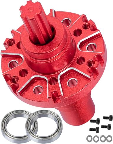 RC Center Diff Upgrades Part for 1/10 Kraton Outcast 4S 4X4 RTR V2,1/10 Senton Vorteks 4X4 RTR V4,1/8 Typhon 4X4 RTR V4,Steel #45 Center Diff Hops Up,Red in Kuwait