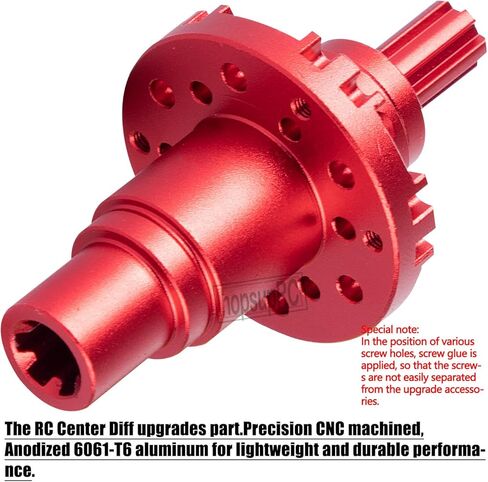 RC Center Diff Upgrades Part for 1/10 Kraton Outcast 4S 4X4 RTR V2,1/10 Senton Vorteks 4X4 RTR V4,1/8 Typhon 4X4 RTR V4,Steel #45 Center Diff Hops Up,Red in Kuwait