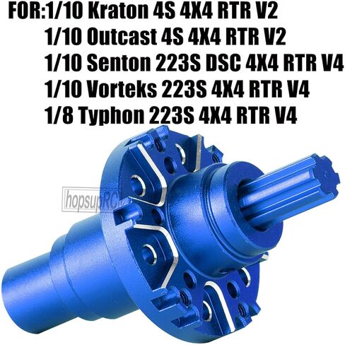 RC Center Diff Upgrades Part for 1/10 Kraton Outcast 4S 4X4 RTR V2,1/10 Senton Vorteks 4X4 RTR V4,1/8 Typhon 4X4 RTR V4,Steel #45 Center Diff Hops Up,Red in Saudi Arabia