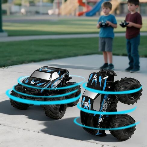 1:24 Waterproof Monster Truck Toys RC Cars: Amphibious Remote Control Car Trucks 4WD All Terrain Off-Road Pickup Toy for 6 7 8 9 10 11 12 Year Old Boys Girls Kids Gifts Presents Blue in Saudi Arabia