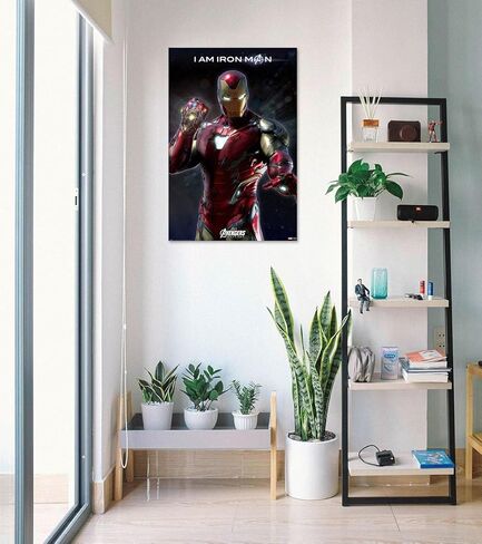 ملصق توقف على الإنترنت Avengers Endgame - ملصق الفيلم (أنا الرجل الحديدي) (مقاس 24 × 36) in Saudi Arabia