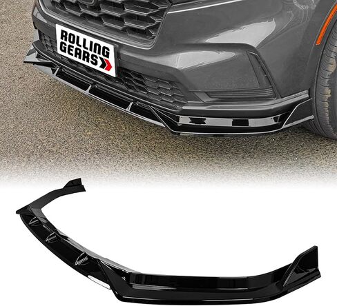 قالب شبكي مع حافة حواجب للمصابيح الأمامية متوافق مع Honda CR-V 2023-2025، طبقة علوية للشبكة الأمامية باللون الأسود اللامع in Saudi Arabia