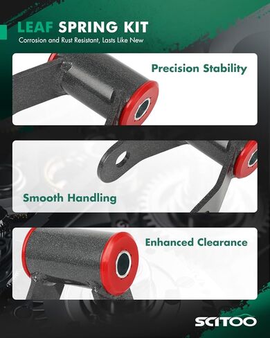 SCITOO 2" Rear Drop Lowering Shackles Kit 1998-2011 for Ford Ranger Durable Leaf Spring Accessory Suspension Bracket Replacement 710520 in Saudi Arabia
