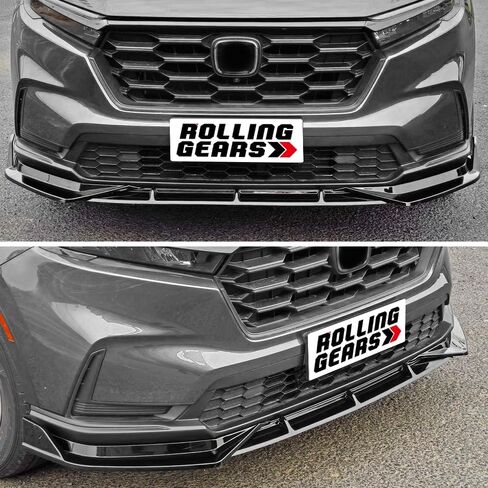 قالب شبكي مع حافة حواجب للمصابيح الأمامية متوافق مع Honda CR-V 2023-2025، طبقة علوية للشبكة الأمامية باللون الأسود اللامع in Saudi Arabia