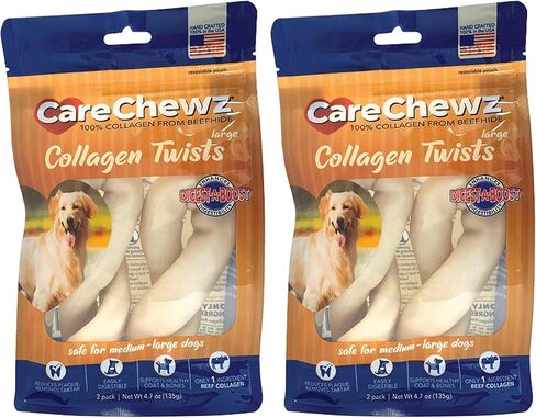 Pet Factory CareChewz Collagen أعواد مضفرة رفيعة مقاس 6-7 بوصات حلوى مضغ للكلاب - نكهة طبيعية، 5 قطع/1 عبوة in Saudi Arabia