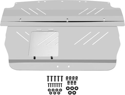KUAFU Aluminum Under Tray Skid Plate Compatible with 2004 2005 2006 2007 Subaru WRX/STI Silver Engine Splash Shield in Saudi Arabia