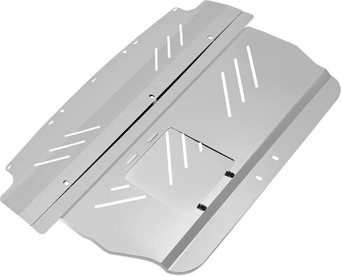 KUAFU Aluminum Under Tray Skid Plate Compatible with 2004 2005 2006 2007 Subaru WRX/STI Silver Engine Splash Shield in Saudi Arabia